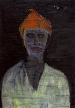 Celia Daskopoulou, Untitled, 1981, oil on canvas, 100x70cm