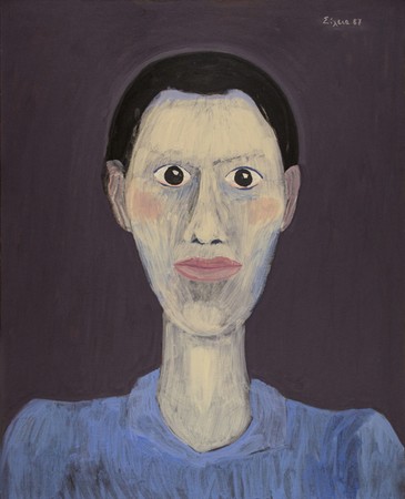 Celia Daskopoulou, Untitled, 1987, acrylic on canvas, 100x81cm