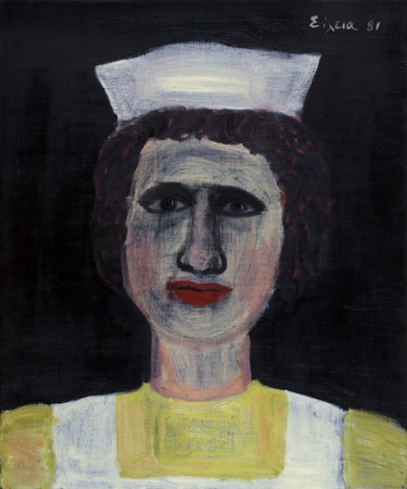 Celia Daskopoulou, Untitled, 1981, oil on canvas, 60x50cm