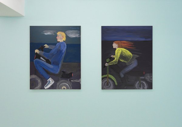 Celia Daskopoulou, Men and Motorcycles, 2020,  Installation View CAN gallery