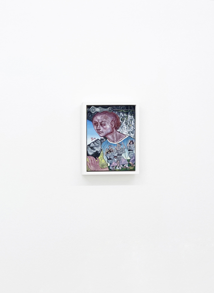 Emmanouil Bitsakis, Gustav Mahler, 2020, Acrylics on canvas, 21x15cm, Courtesy of the artist and CAN Christina Androulidaki gallery, Athens