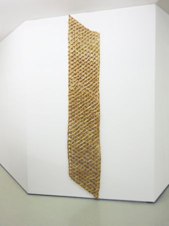 Lefteris Alexiou, Plegma, reed, string, 40x220cm