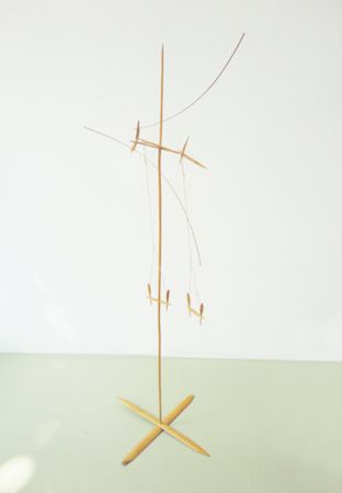 Nikos Alexiou, Untitled, reed, string