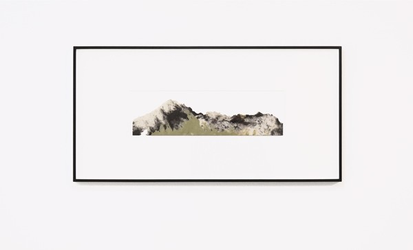 1Lefteris Tapas, Landscape I, 2019,  paper pulp, graphite, natural earth pigments, 39,5x12cm Courtesy of CAN Christina Androulidaki gallery