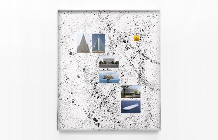 Crooked Cries, 2015, C-prints on Fujifilm Paper and Liquid Tar on Matboard,  93,4x79,8cm