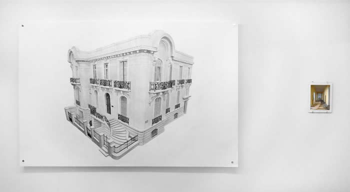 Manolis D. Lemos, Untitled, 2012, pencil on paper, 171,5 x 114 cm + 6'20