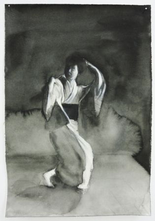 Marianna Ignataki, The Dancer, 2017, watercolor, pencil, colored pencil and pastel on paper, 31x22cm 
