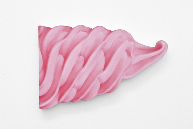 Pavlos Tsakonas / Icecream #2, 2011, Acrylics on plywood, 25×16cm