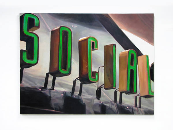 Sotiris Panousakis, SOCIAL, 2010, oil on canvas, 135x180cm