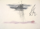 Dimitris Condos, Drawings-Rains, Rome 1961, color pencils on paper, 50x70cm