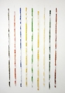 Nikos Alexiou, Rain, paper, string, 90x170cm
