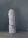 Vangelis Gokas, Pieta, 2012, oil on wood, 40x30cm