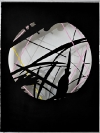 Lefteris Tapas, Untitled (Cave V), 2011, tar and acrylics on cut paper, 56x76cm