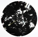 Lefteris Tapas, Kaleidoscope, 2011, tar and acrylics on cut paper, D.270cm