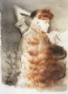 Marianna Ignataki, Darwin's Pride, 2018, watercolor, gouache, pencil and colored pencil on paper, 76x56cm