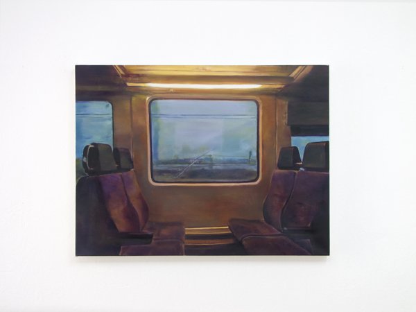 Sotiris Panousakis, Keeping the distance, 2019,  oil on canvas, 60x80cm