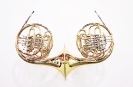 :mentalKLINIK, FrenchKiss, 2013, Double French Horn, Lacquered brass body, 81x54x31cm